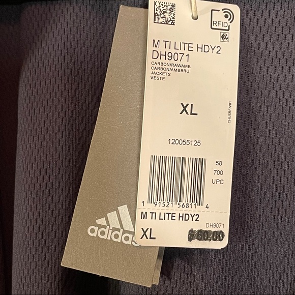 NWT Adidas Full Zip Fleece TI LITE Team Issue Lightweight Hoodie Jacket Size XL - Picture 13 of 16